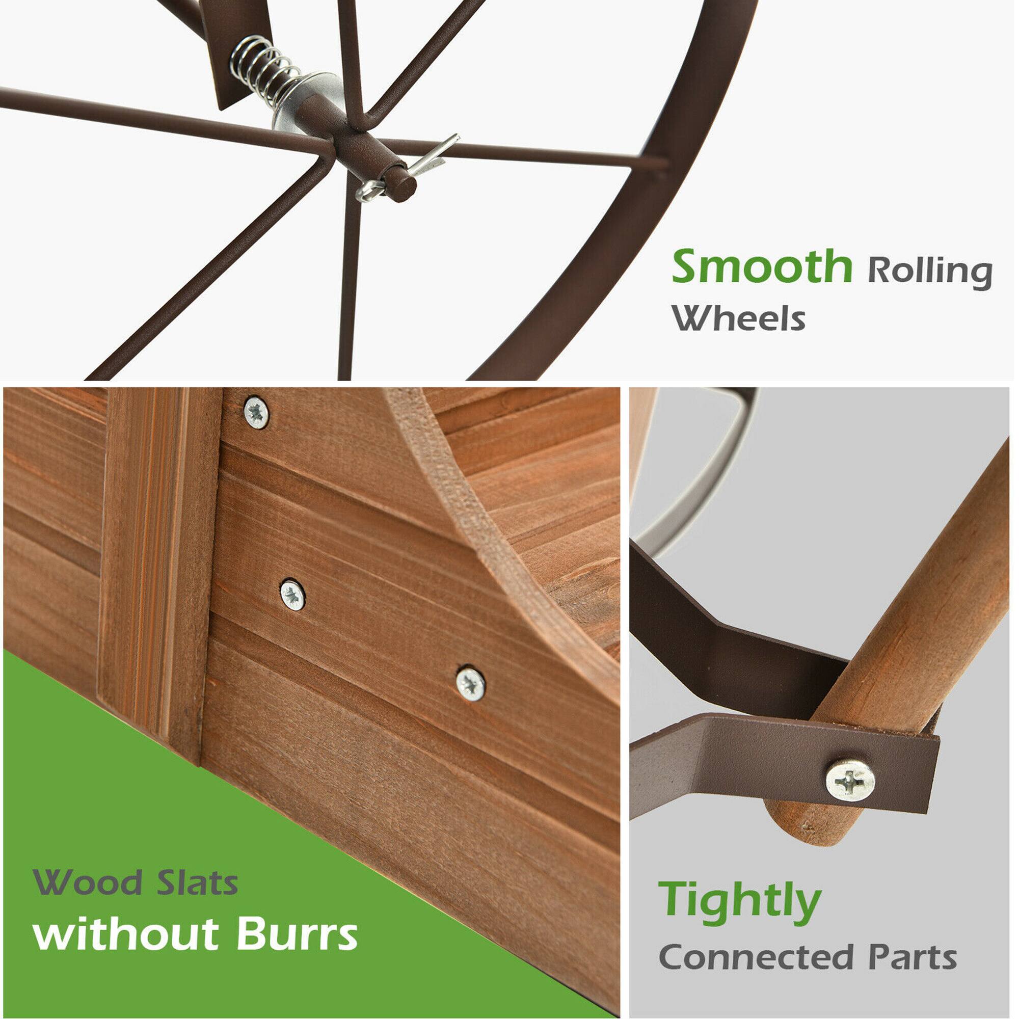 Smooth Rolling Wheels

Wood Slats without Burrs

Tightly Connected Parts