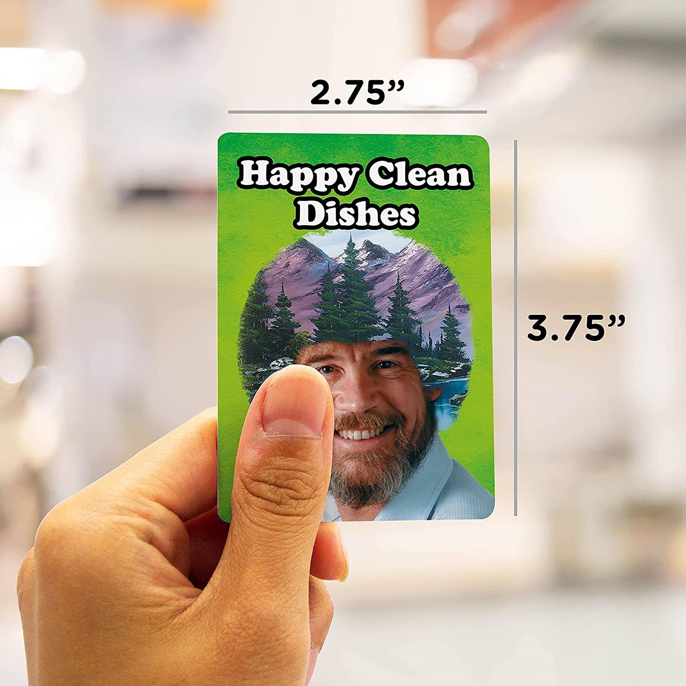 2.75" Happy Clean Dishes 3.75"