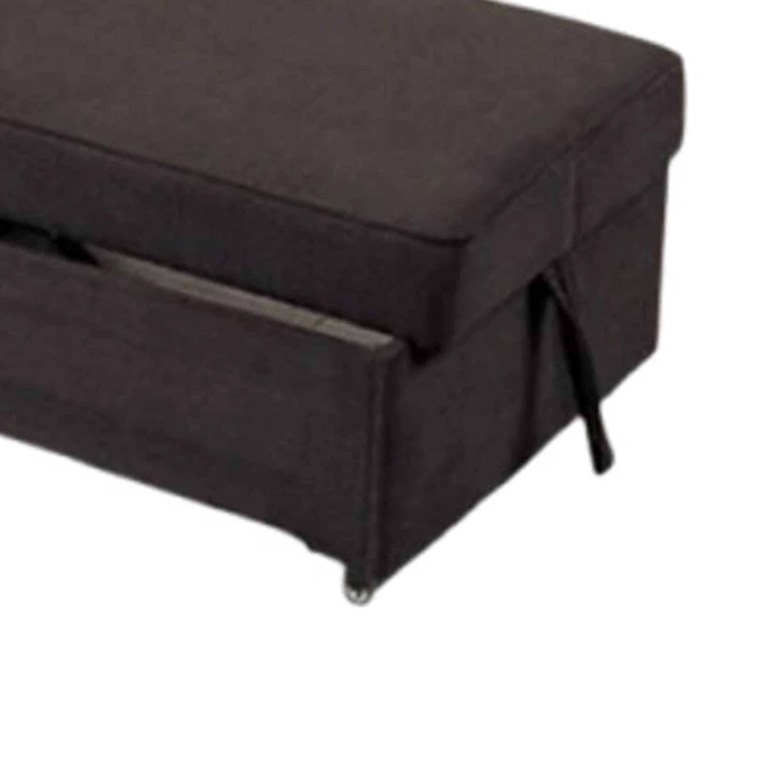 Alt View 2. Manhattan Lane - Bernie Modular Convertible Chair Futon, Gray, Multiple Configurations, 2 Pillows - Gray, Black.