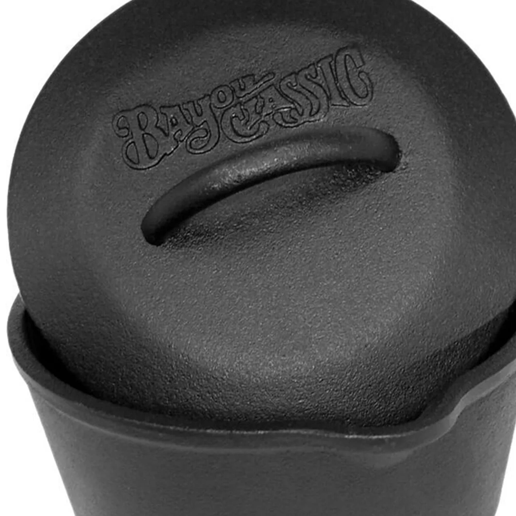 Alt View 1. Bayou Classic - Bayou Classic 1 Quart Cast Iron Covered Sauce Pot with Self-Basting Lid, Black - Black.