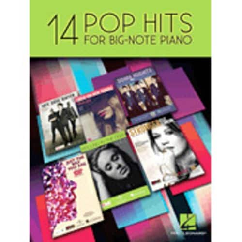 Hal Leonard - 14 Pop Hits: Big Note Songbook - Front_Zoom