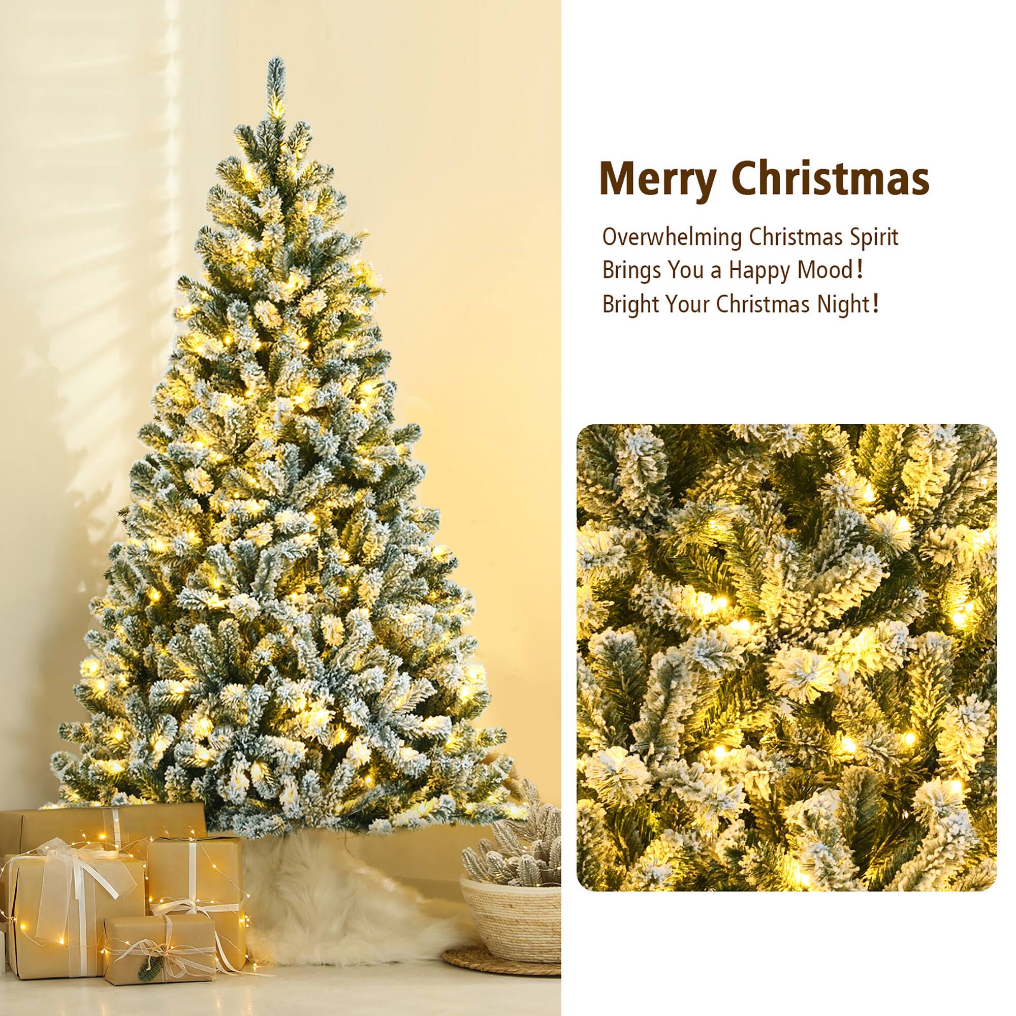 Merry Christmas! Overwhelming Christmas Spirit Brings You a Happy Mood! Bright Your Christmas Night!