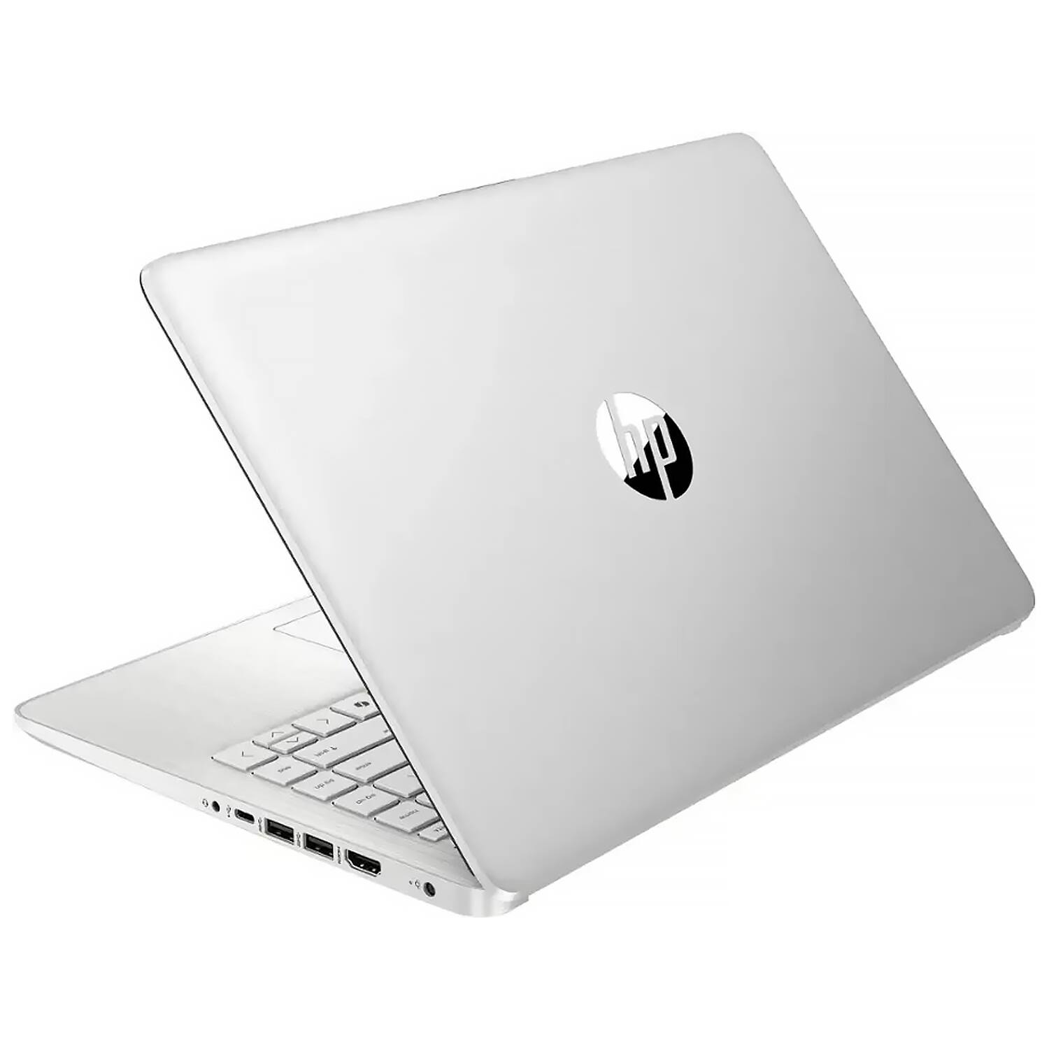 Alt View 9. HP - HP 14" HD Laptop - Intel N150 - 4GB RAM - 128GB UFS - Wi-Fi 6 - Windows 11 Pro - 1 Year Microsoft 365 - Natural Silver - Natural Silver.