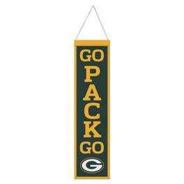 WinCraft - Green Bay Packers 8" x 32" Wool Evolution Banner - Multicolor