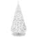 Front. Costway - 7Ft Artificial PVC Christmas Tree Stand Indoor Outdoor - White.