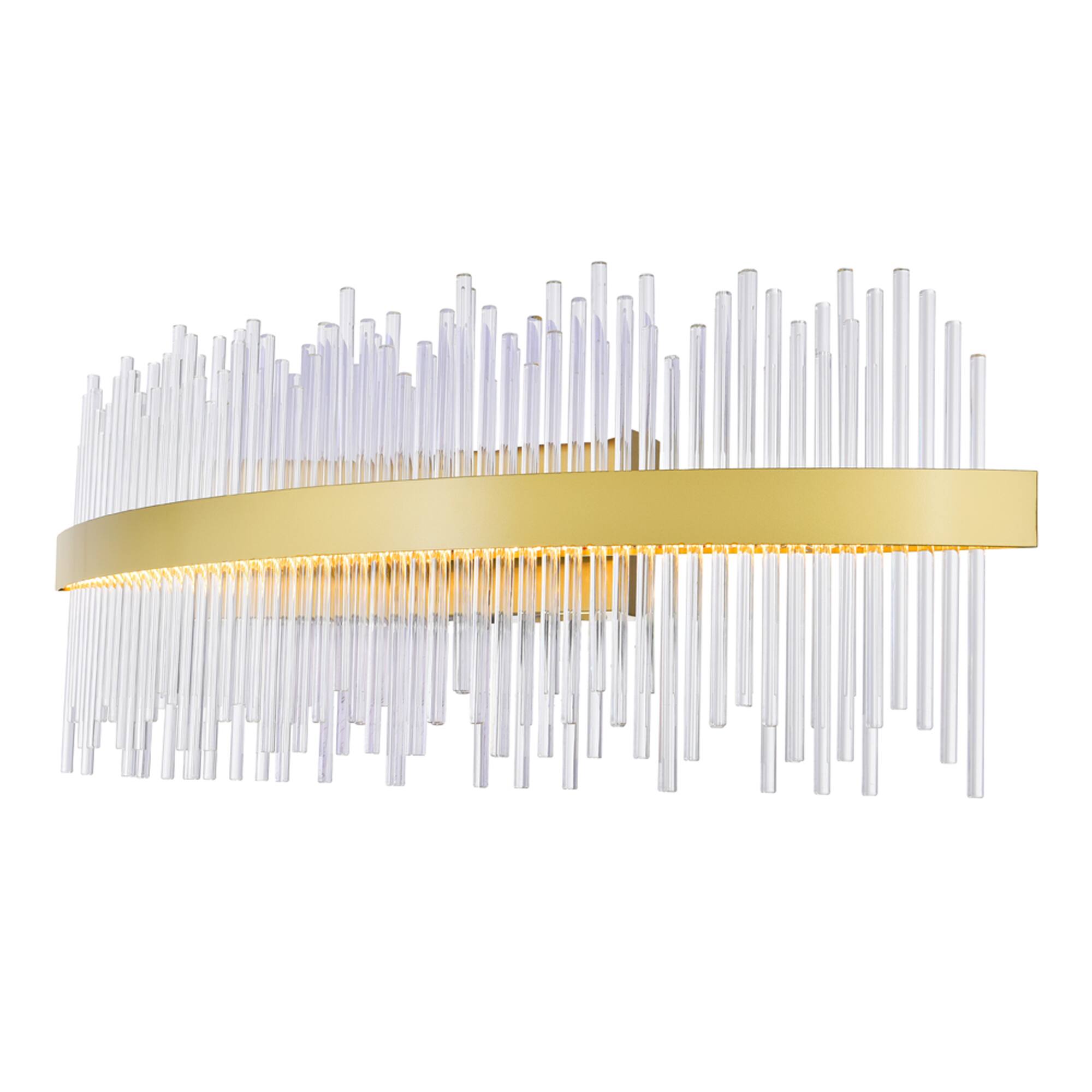 Left. CWI Lighting - Genevieve LED Wall Sconce With Medallion Gold Finish - Medallion Gold.