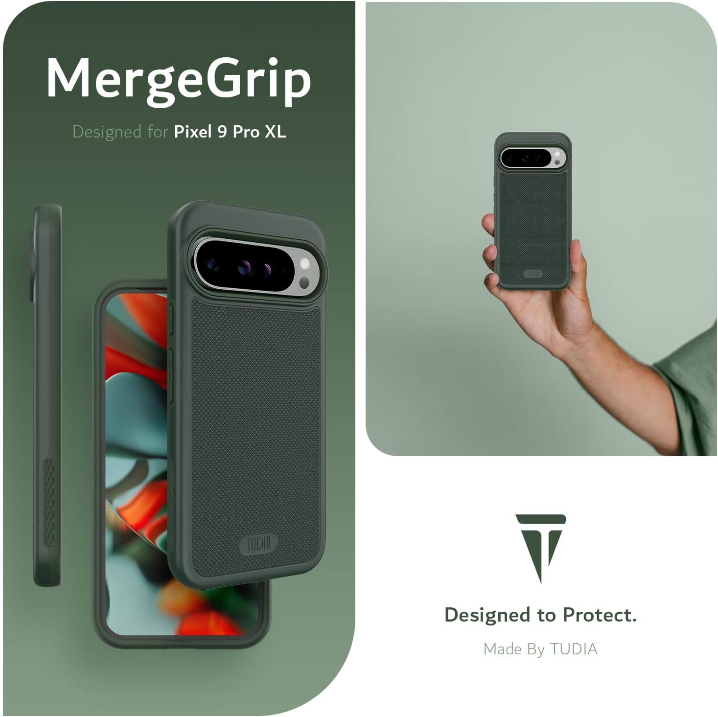 MergeGrip  
Designed for Pixel 9 Pro XL  

Designed to Protect.  
Made By TUDIA
