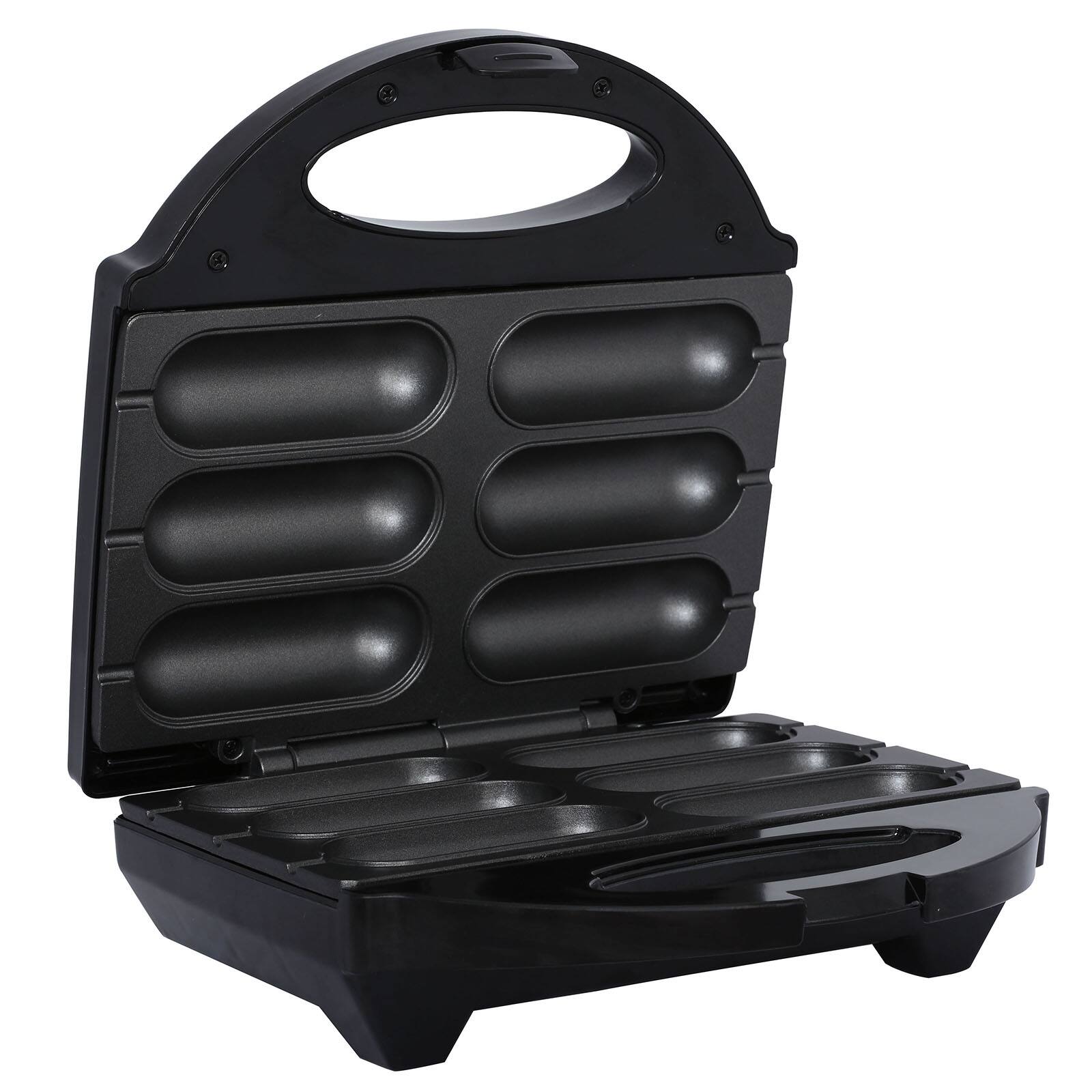 Alt View 1. Brentwood - Brentwood TS-601S Non-Stick 6 Mini Corn Dog Maker, Stainless Steel - Silver.