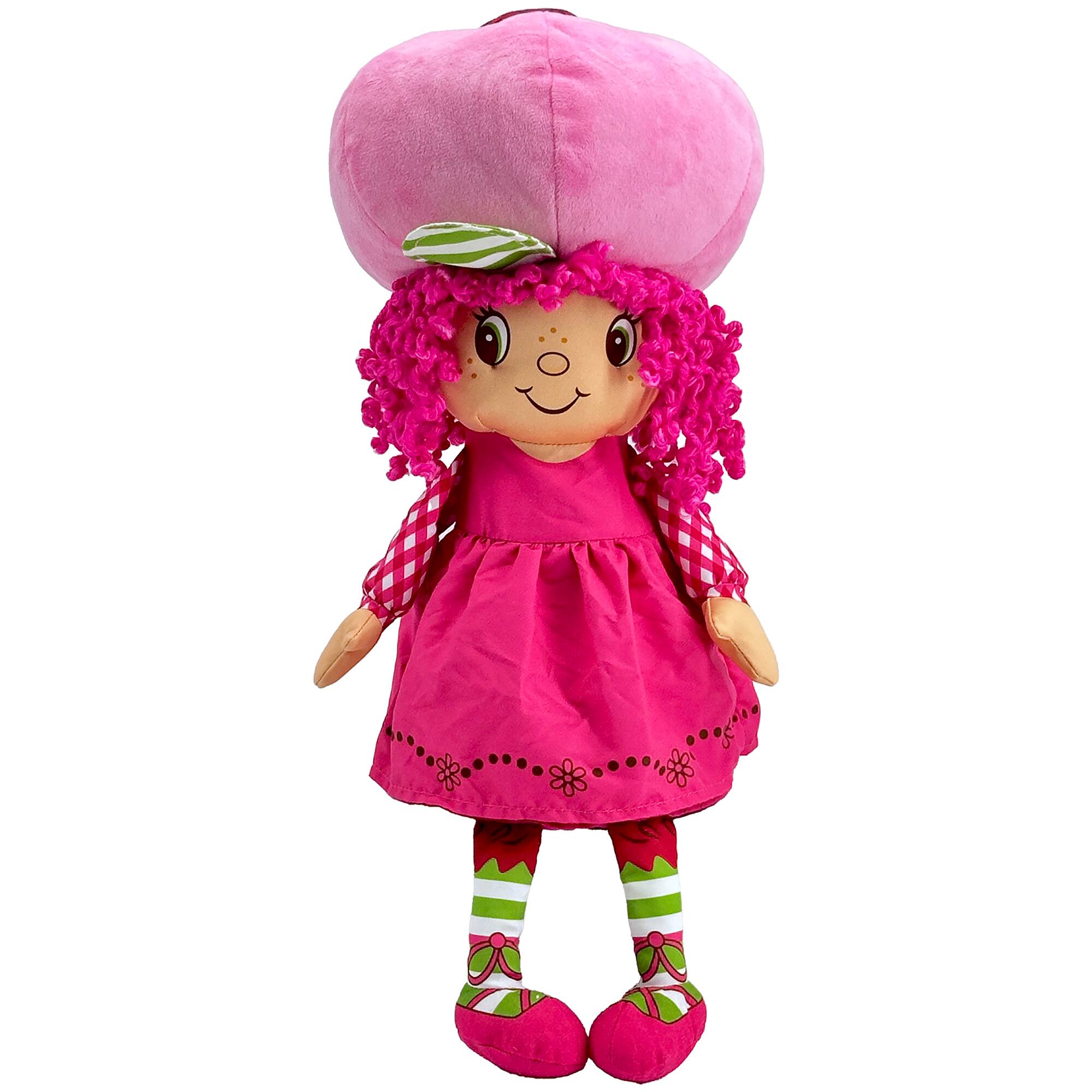 Front. Idea Tank - Strawberry Shortcake: Pop 'n' Flip - Raspberry Torte - 15" Plush Doll - Pink.