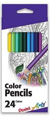 Pentel - Arts Color Pencils, Colors, 24 Pack (CB8-24) - Assorted price history on PriceWatchPro