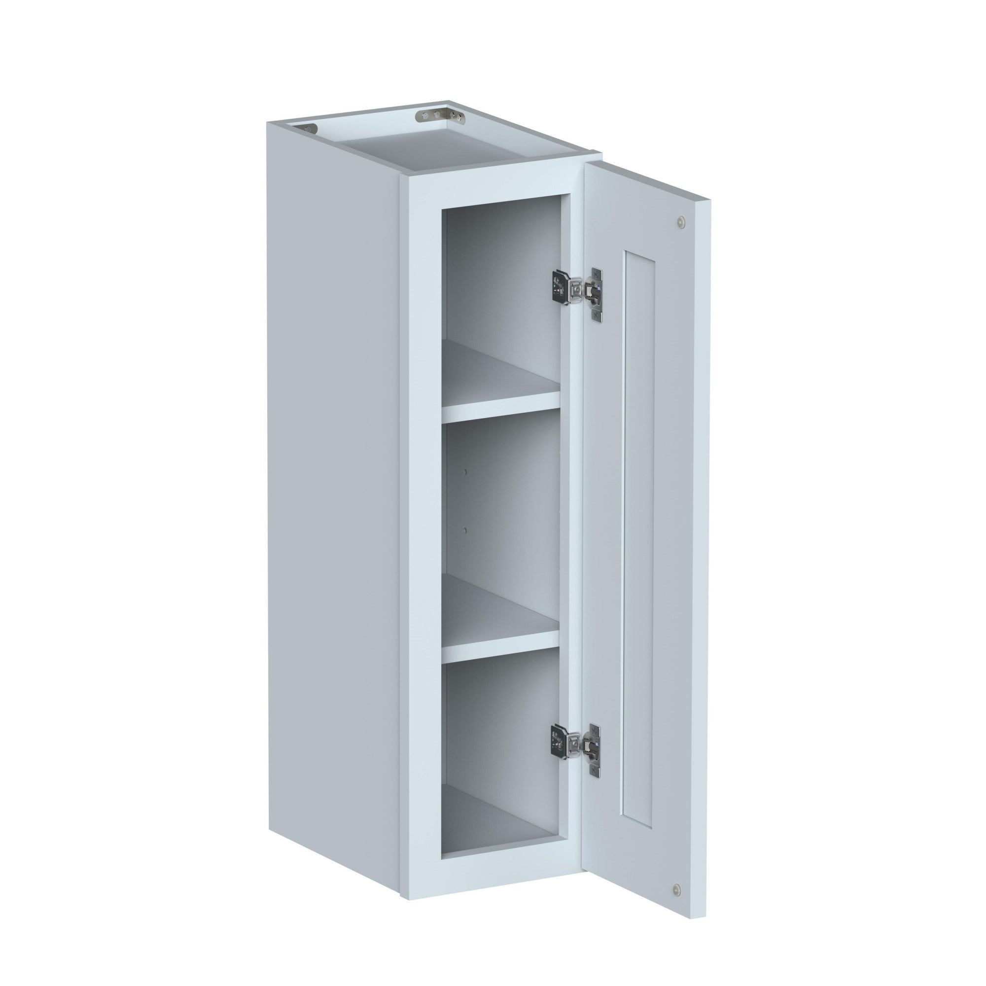 Alt View 2. Boyel Living - 9in.W x12in.D x30in.H Dove Gray WALL CABINET Fully assembled Cabinet With One HDF Door - Gray.