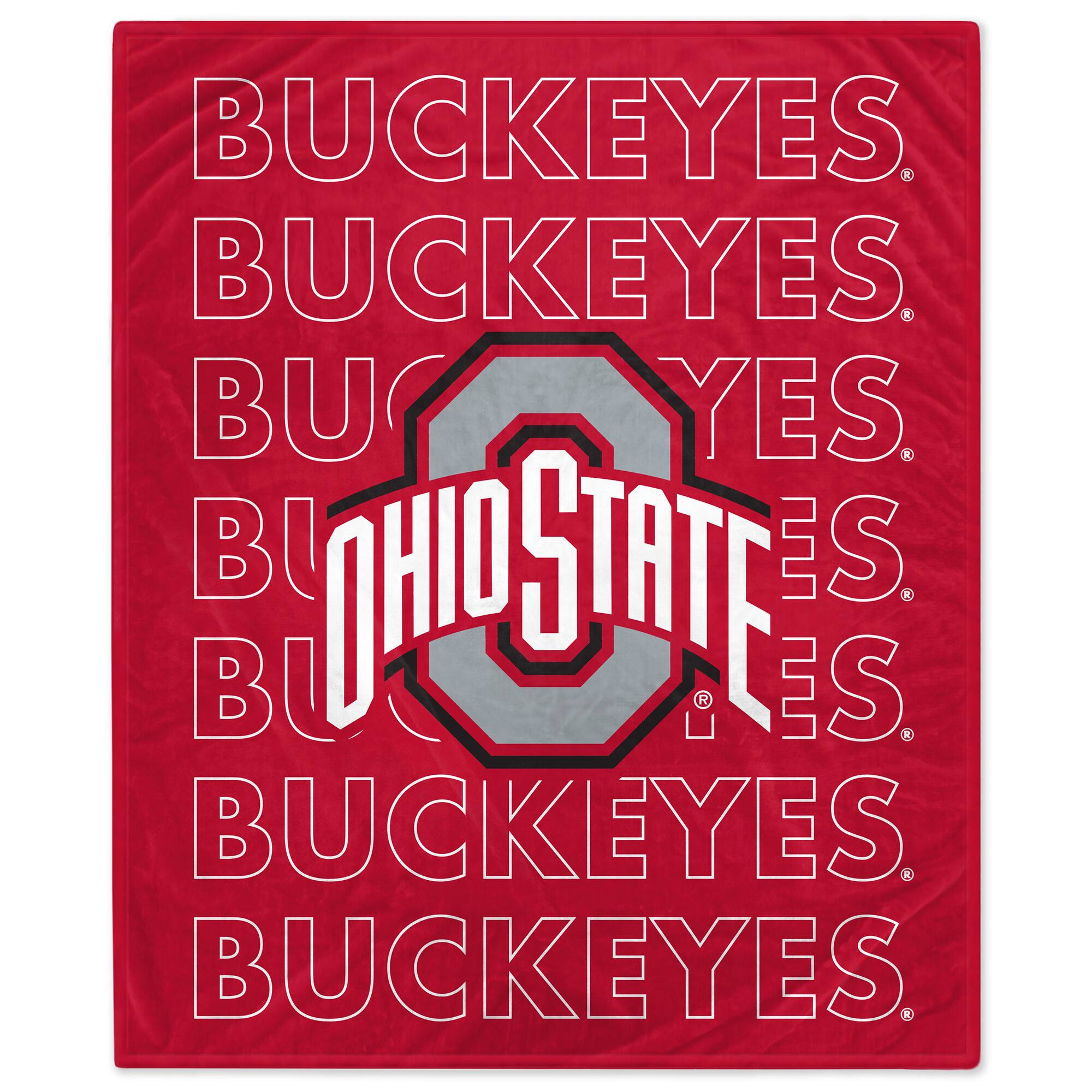 Pegasus - Ohio State Buckeyes 60" x 70" Echo Wordmark Lightweight Blanket - Multicolor