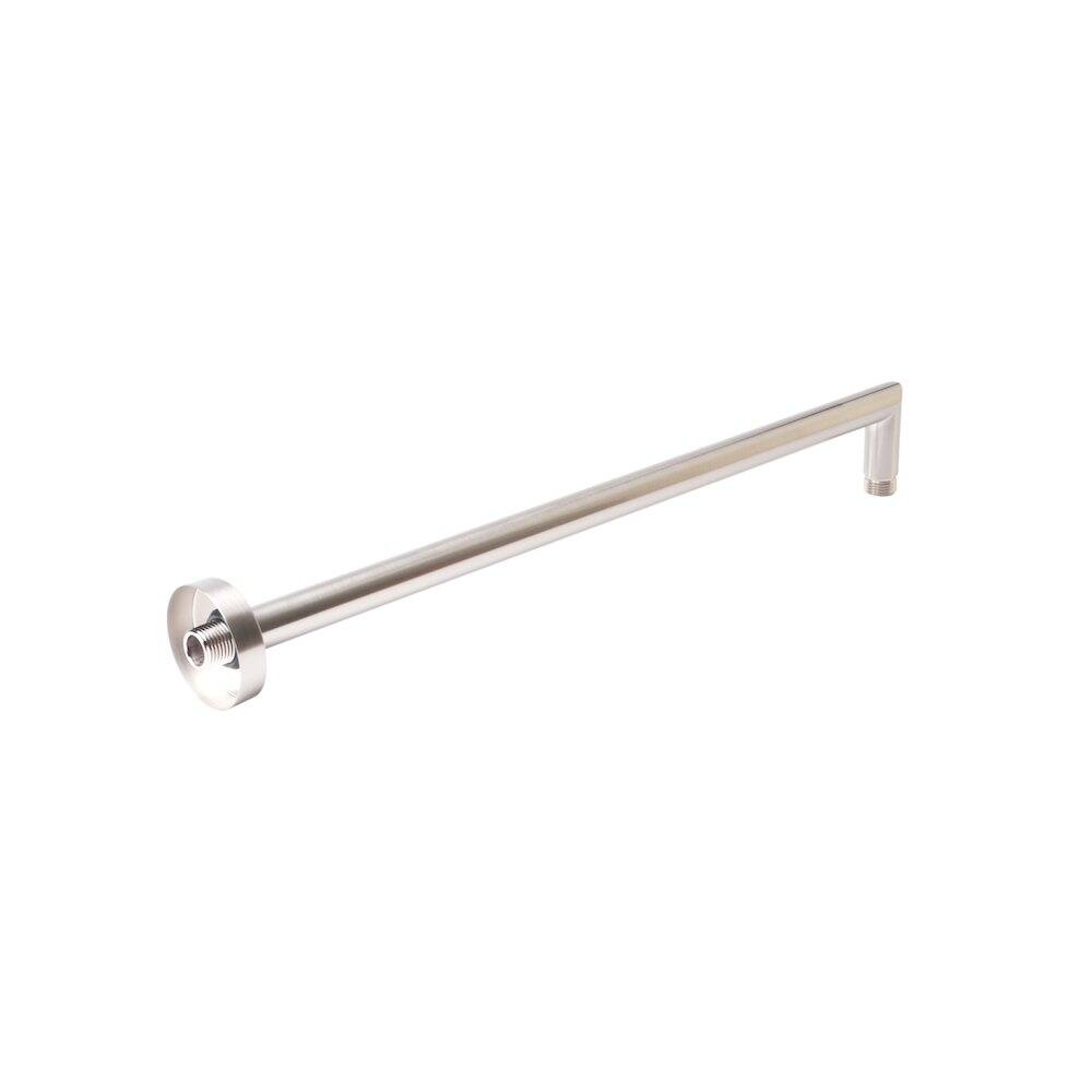 Alt View 1. Alfi - Brushed Nickel 20" Round Wall Shower Arm - Silver.