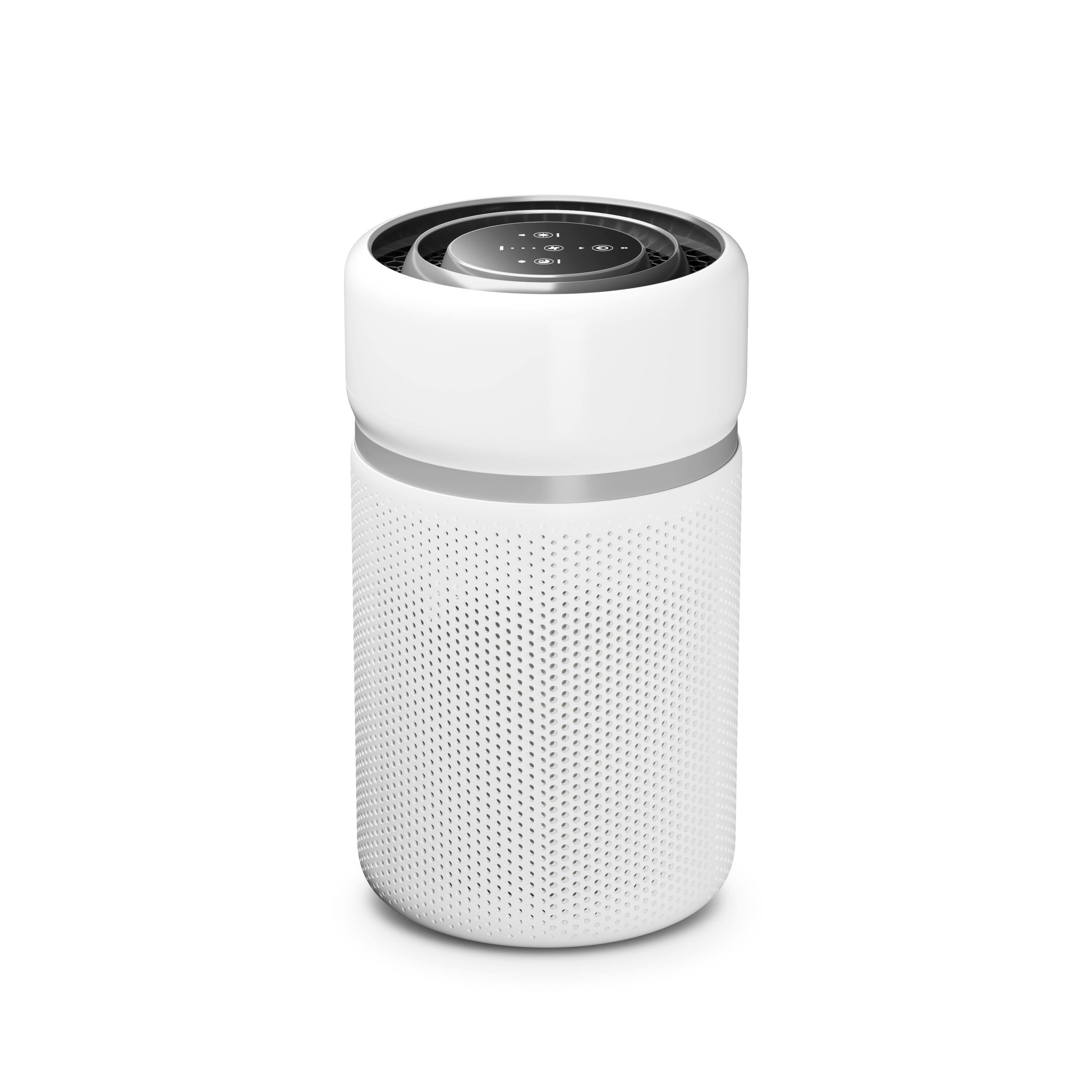 Alt View 1. Levoit - Eleva 320 Smart Air Purifier, 1300 Sq Ft, System-Level HEPA Filtration - White.