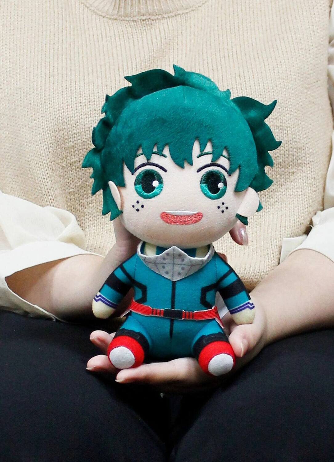 Alt View 3. Great Eastern - Great Eastern - My Hero Academia S2 - 8" Sitting Plush - Izuku Midoriya "Deku" Hero Costume 2Ver - COLLECTIBLES - Multicolor.