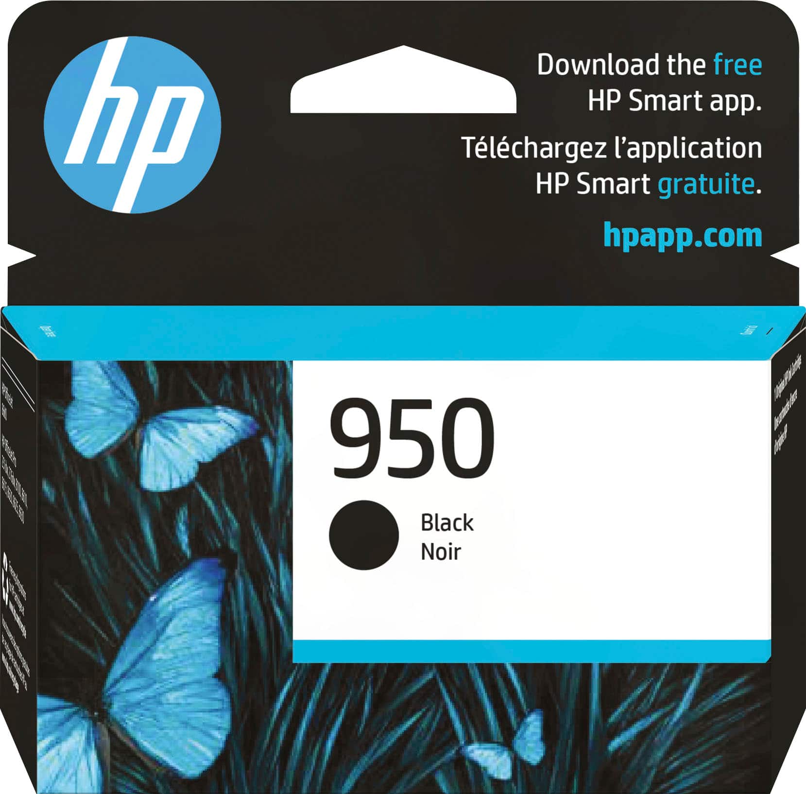 Front. HP - 950 Standard Capacity Ink Cartridge - Black.