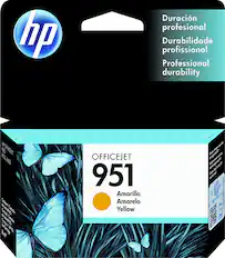 Front. HP - 951 Ink Cartridge - Yellow.