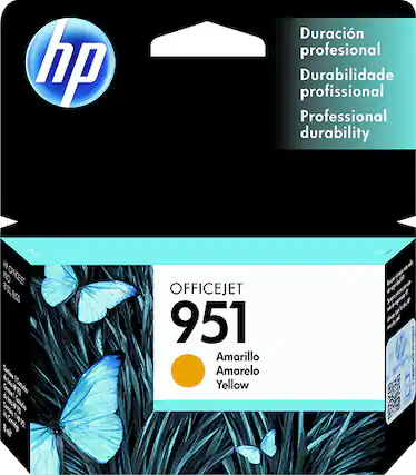 Front. HP - 951 Ink Cartridge - Yellow.