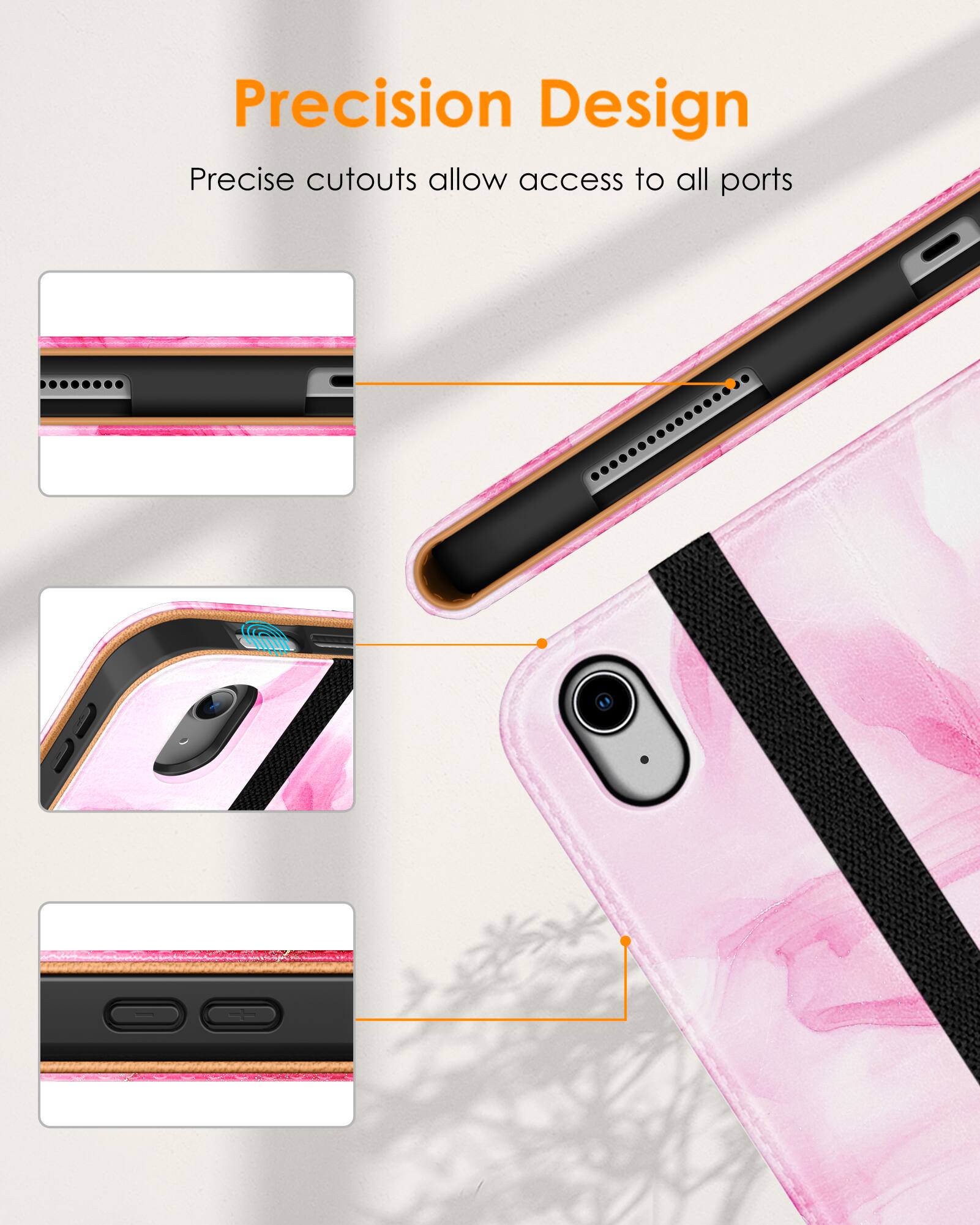 Precision Design  
Precise cutouts allow access to all ports