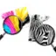 Vibrant colors and rich blacks