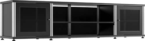 Salamander Designs - Synergy Quad TV Stand for Flat-Panel TVs Up to 80" - Black - Angle