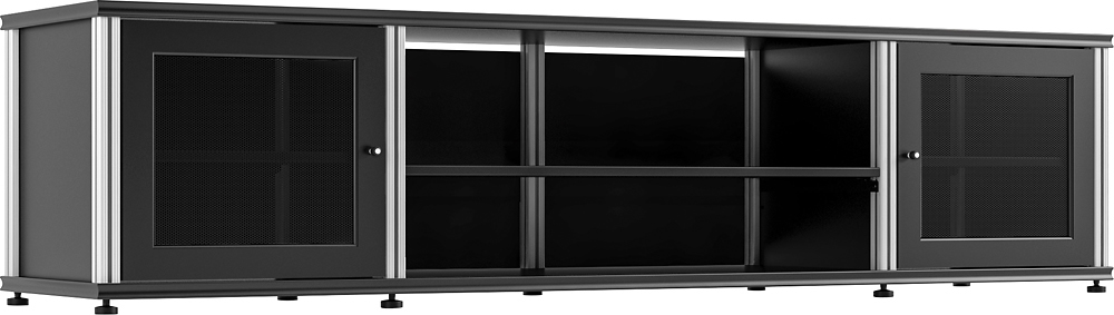 Angle View: Salamander Designs - Synergy Quad TV Stand for Flat-Panel TVs Up to 80" - Black