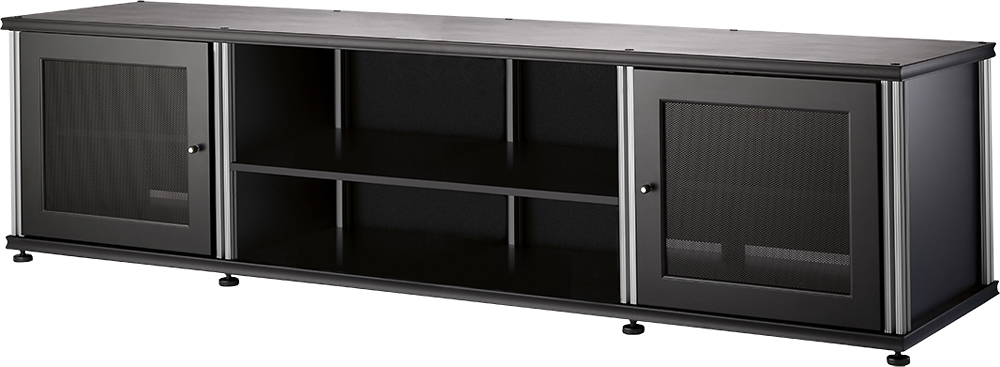 Left View: Salamander Designs - Synergy Quad A/V Cabinet for Flat-Panel TVs Up to 80" - Maple