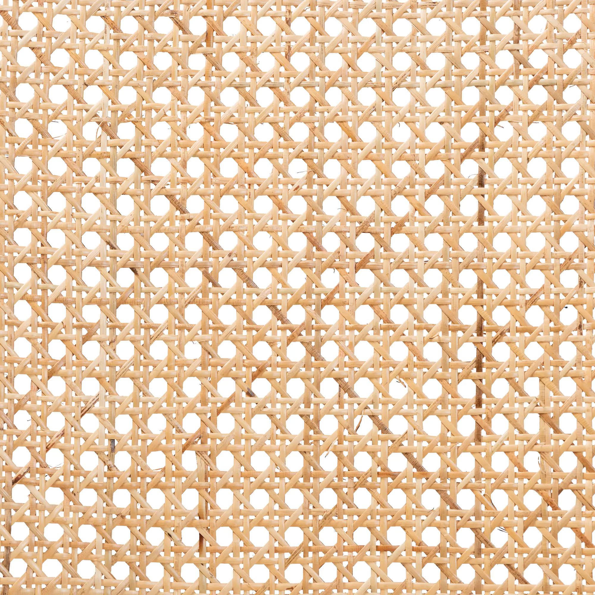 Alt View 2. Baxton Studio - Neah Japandi Wood and Natural Rattan 2-Piece Dining Chair Set - White/Natural Brown.