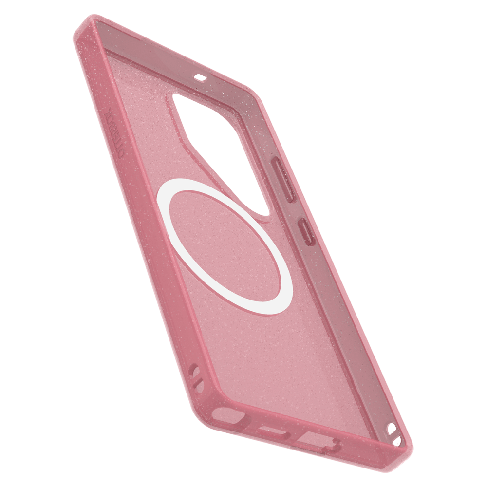 Alt View 3. OtterBox - Symmetry Clear Magnetic Case for Samsung Galaxy S25 Ultra - Pink.
