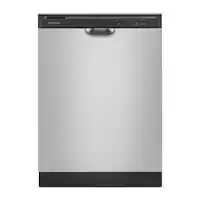 Amana - 24" Front Control Built-In Dishwasher with Triple Filter Wash and 59 dBA - Stainless Steel - Angle_Zoom