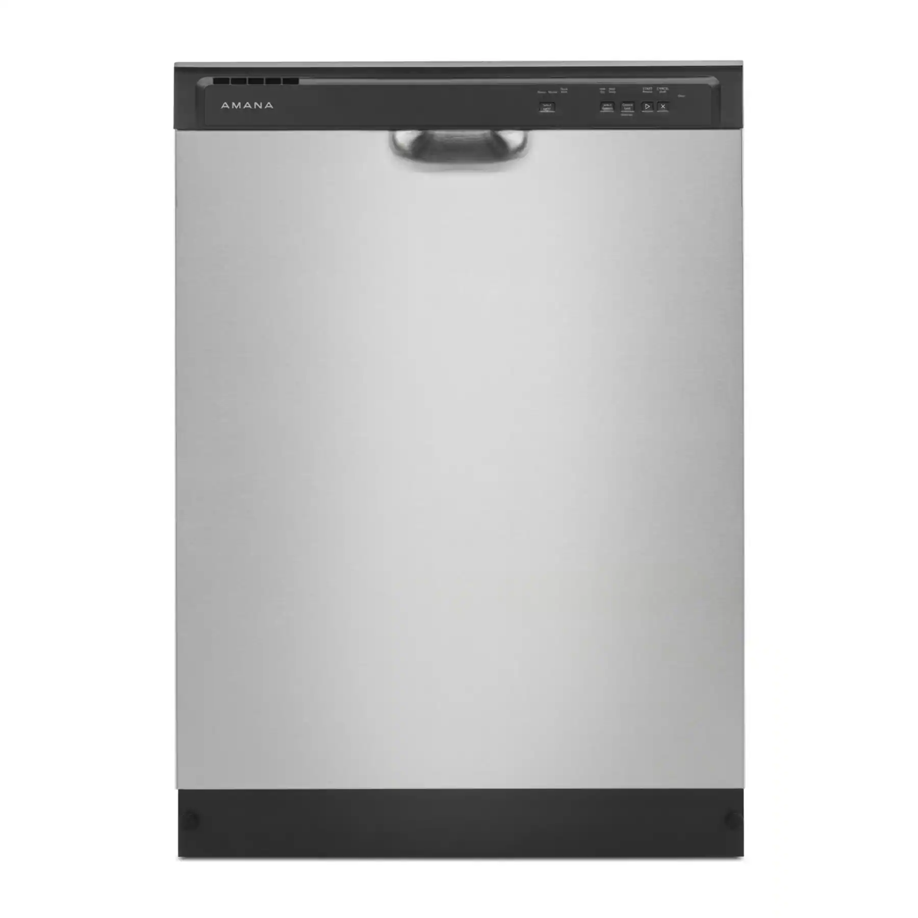 Amana - 24" Front Control Built-In Dishwasher with Triple Filter Wash and 59 dBA - Stainless Steel