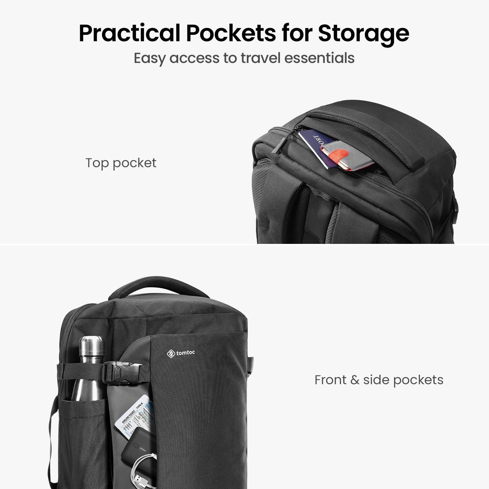 Best Buy: tomtoc Navigator-T66 Travel Laptop Backpack 40L