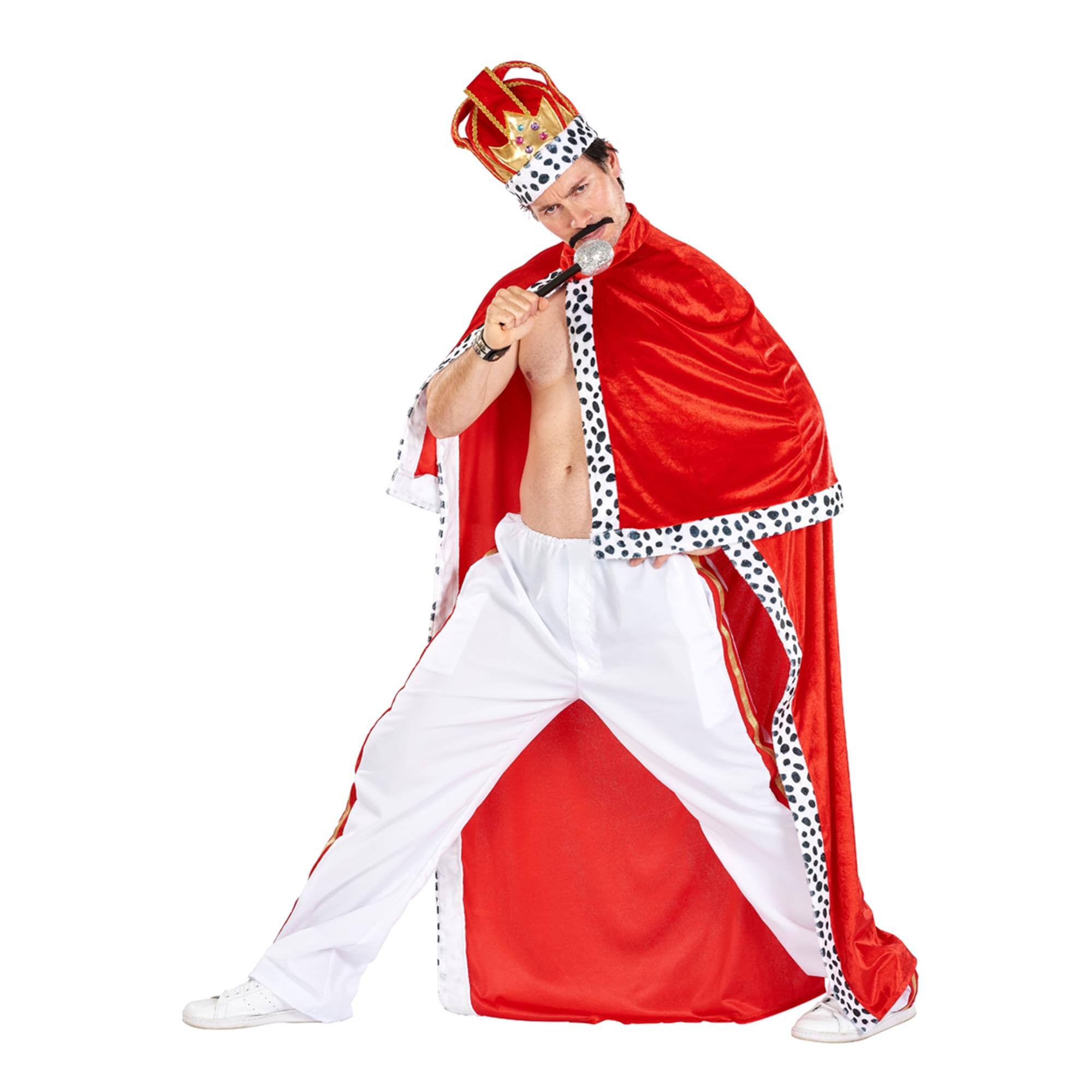 Front. Angels Costumes - Rockstar King Costume Standard - Multi-Colored.