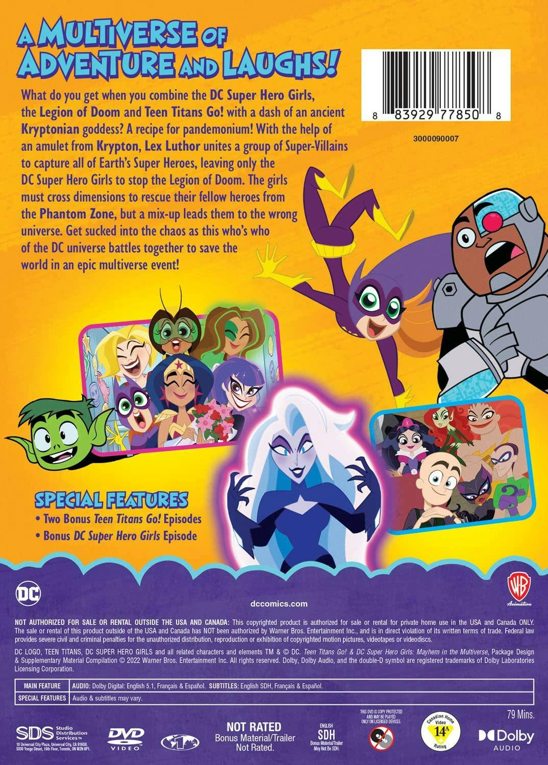 Back. Teen Titans Go! & DC Super Hero Girls: Mayhem in the Multiverse [DVD].