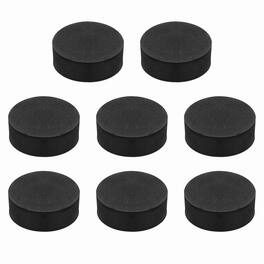 Unique Bargains - Single Sided Speaker Isolation Pads 55x20mm Round EVA Acoustic Foam Anti-Vibration Feet for Speaker Subwoofer, 8pcs - Black