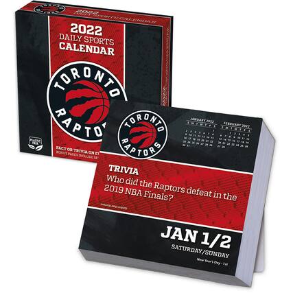 2022 Daily Sports Calendar
Toronto Raptors
Plastic Free
Fact or Trivia on Every Page
Bonus Pages Include:
January 2022
S M T W T F S
1 2 3 4 5 6 7
8 9 10 11 12 13 14
15 16 17 18 19 20 21
22 23 24 25 26 27 28
29 30 31
February 2022
S M T W T F S
1 2 3 4 5
6 7 8 9 10 11 12
13 14 15 16 17 18 19
20 21 22 23 24 25 26
27 28
TRIVIA
Who did the Raptors defeat in the 2019 NBA Finals?
JAN 1/2
Saturday/Sunday
New Year's Day - 1st