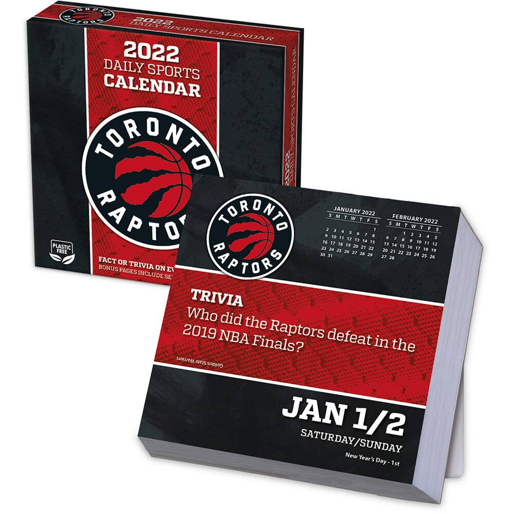 Turner Licensing - Toronto Raptors 2022 Box Calendar - Multicolor