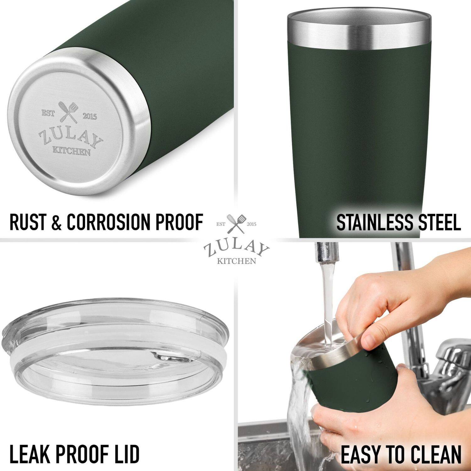 EST 2015 ZULAY KITCHEN  
RUST & CORROSION PROOF  
STAINLESS STEEL  
LEAK PROOF LID  
EASY TO CLEAN