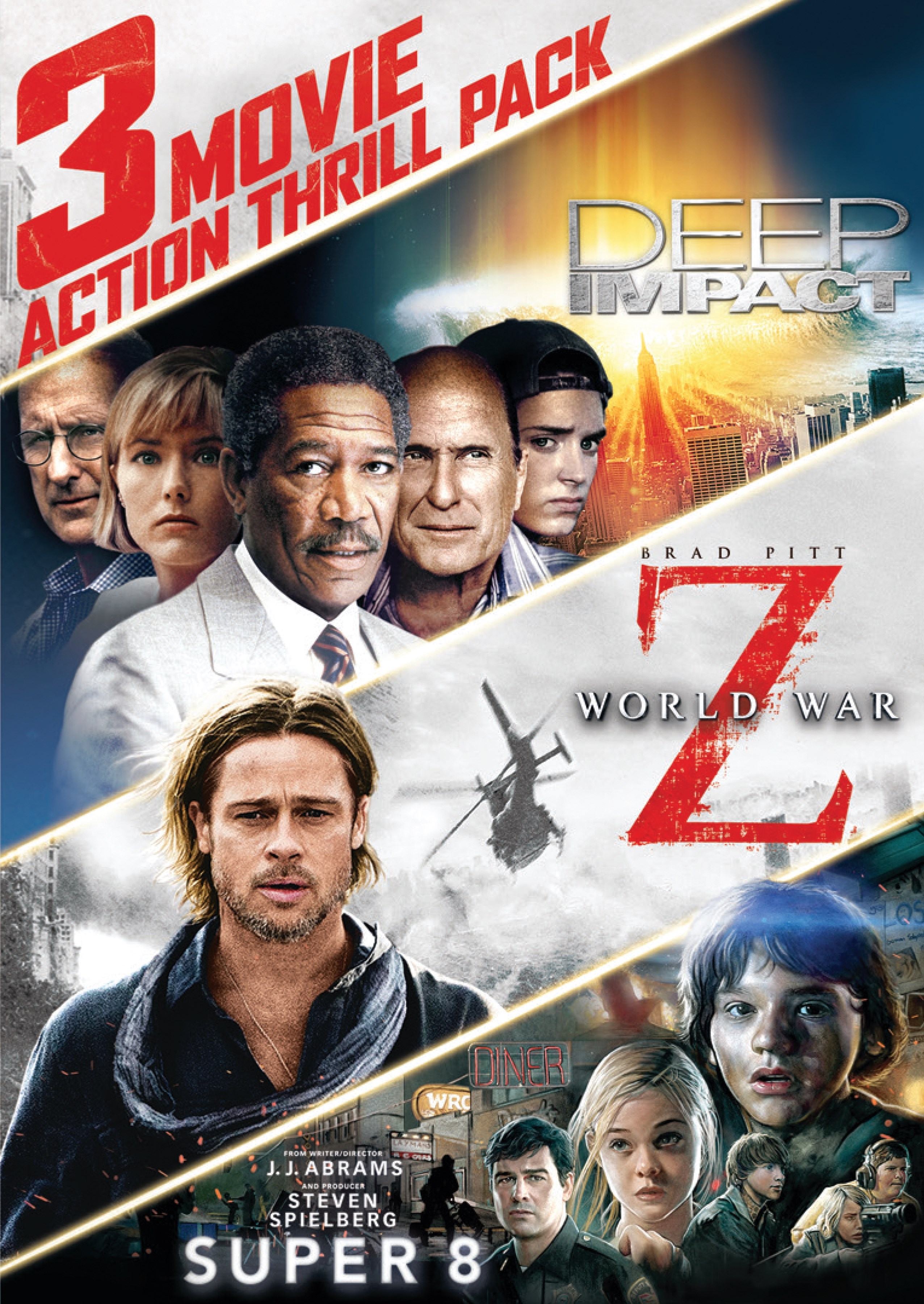 Vejfremstillingsproces rod Se internettet 3 Movie Action Thrill Pack: Deep Impact/World War Z/Super 8 [3 Discs] [DVD]  - Best Buy