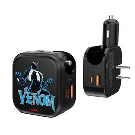 Keyscaper - Marvel Badge 2 in 1 USB A/C Charger - Venom 1