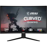 MSI - G32C4X 32" Curved 250Hz 1ms Adaptive sync Gaming Monitor with HDR(DisplayPort,HDMI) - Black - Front_Zoom