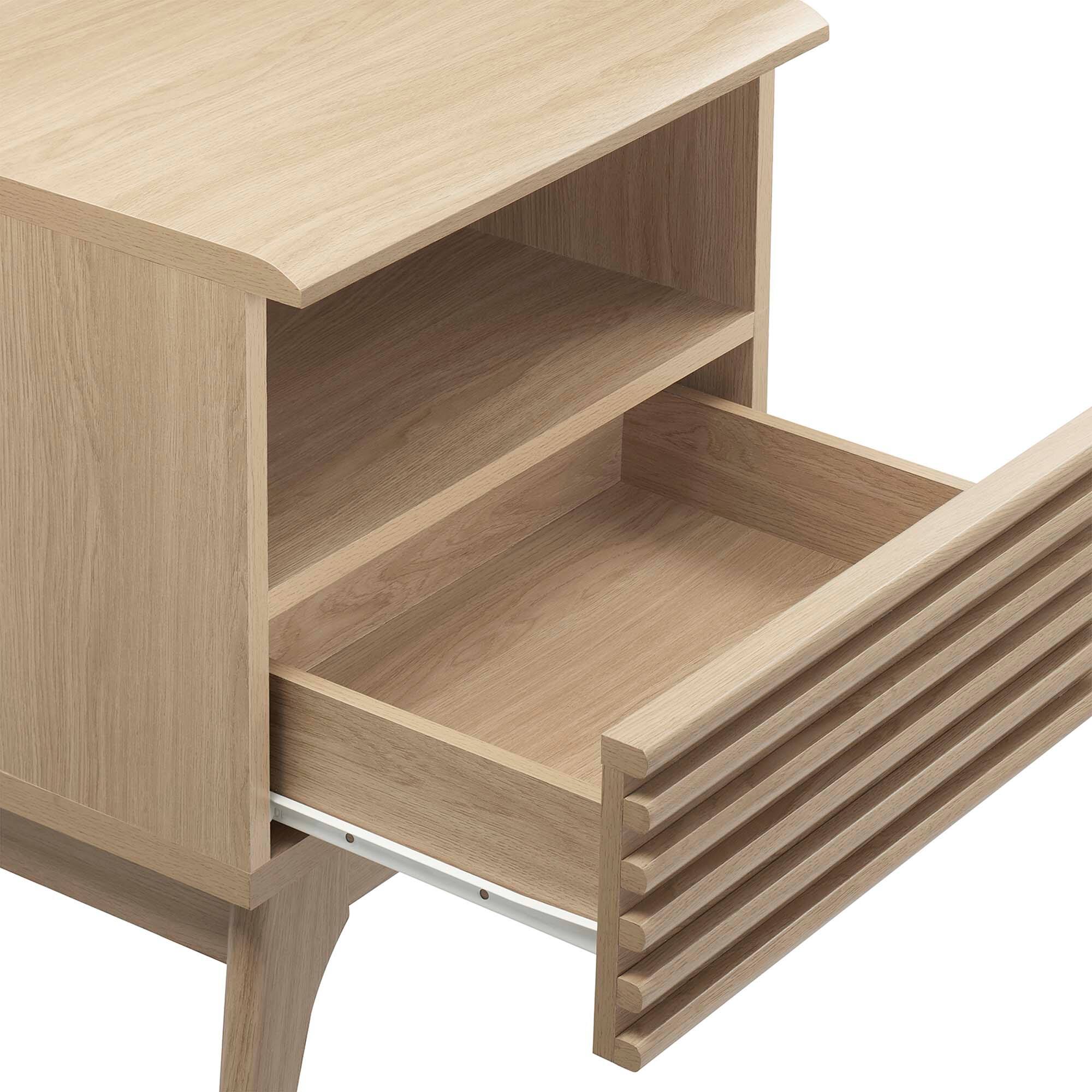 Alt View 3. Modway - Render Nightstand by Modway - Oak.