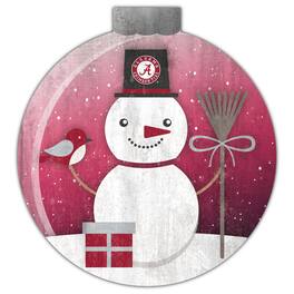Fan Creations - Alabama Crimson Tide 12'' Snow Globe Wall Art - Multicolor