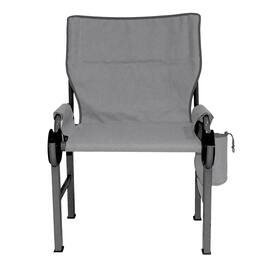 Disc-O-Bed - Outfitter Disc-Chair with Compartments for Outdoor Camping, Grey - Gray