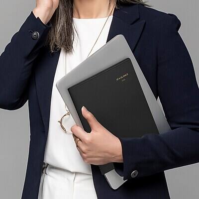Alt View 8. AT-A-GLANCE - 2026 8.25" x 11" Weekly Appointment Book, Faux Leather Cover, Black - Black.