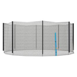 Soozier - Trampoline Safety Net for 14ft Round Trampoline with 8 Straight Poles Poles Not Included - Black and Blue