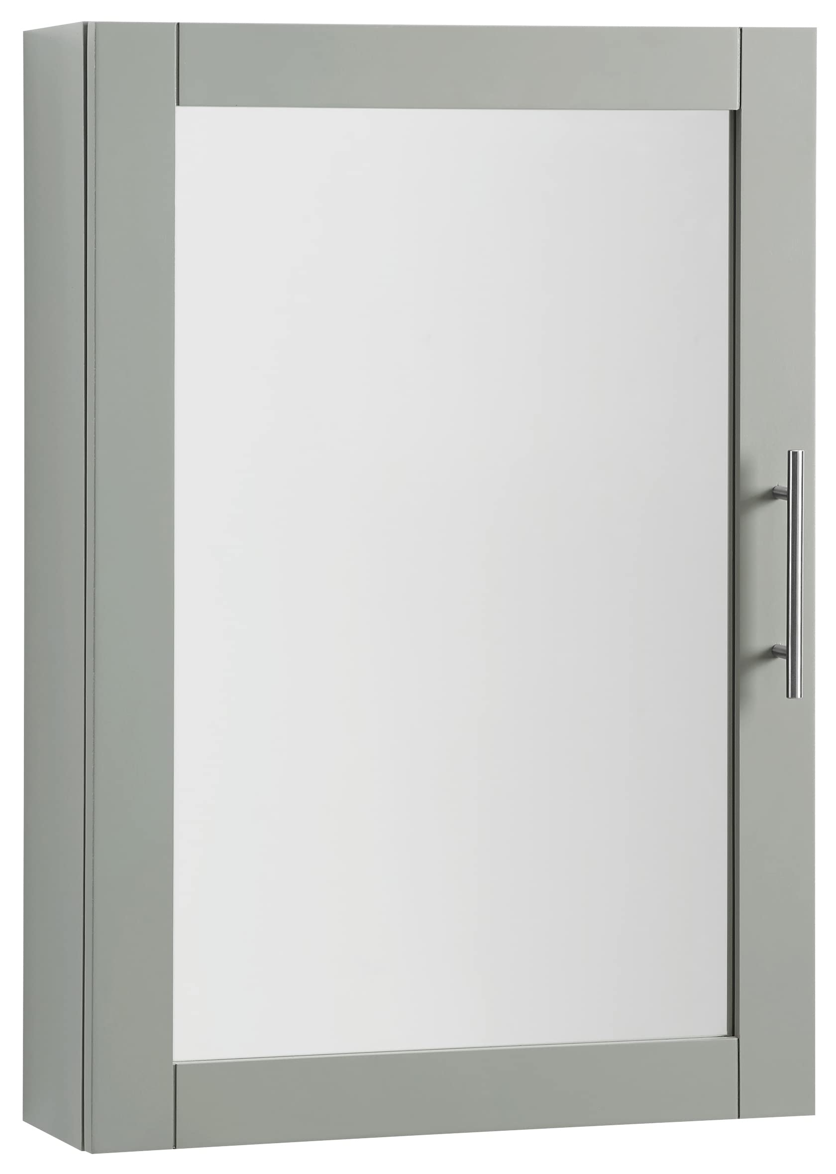 Front. Crosley Furniture - Savannah Wall Cabinet With Mirror - Gray.