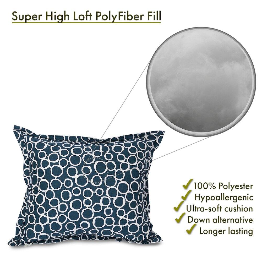 Super High Loft PolyFiber Fill

- 100% Polyester
- Hypoallergenic
- Ultra-soft cushion
- Down alternative
- Longer lasting