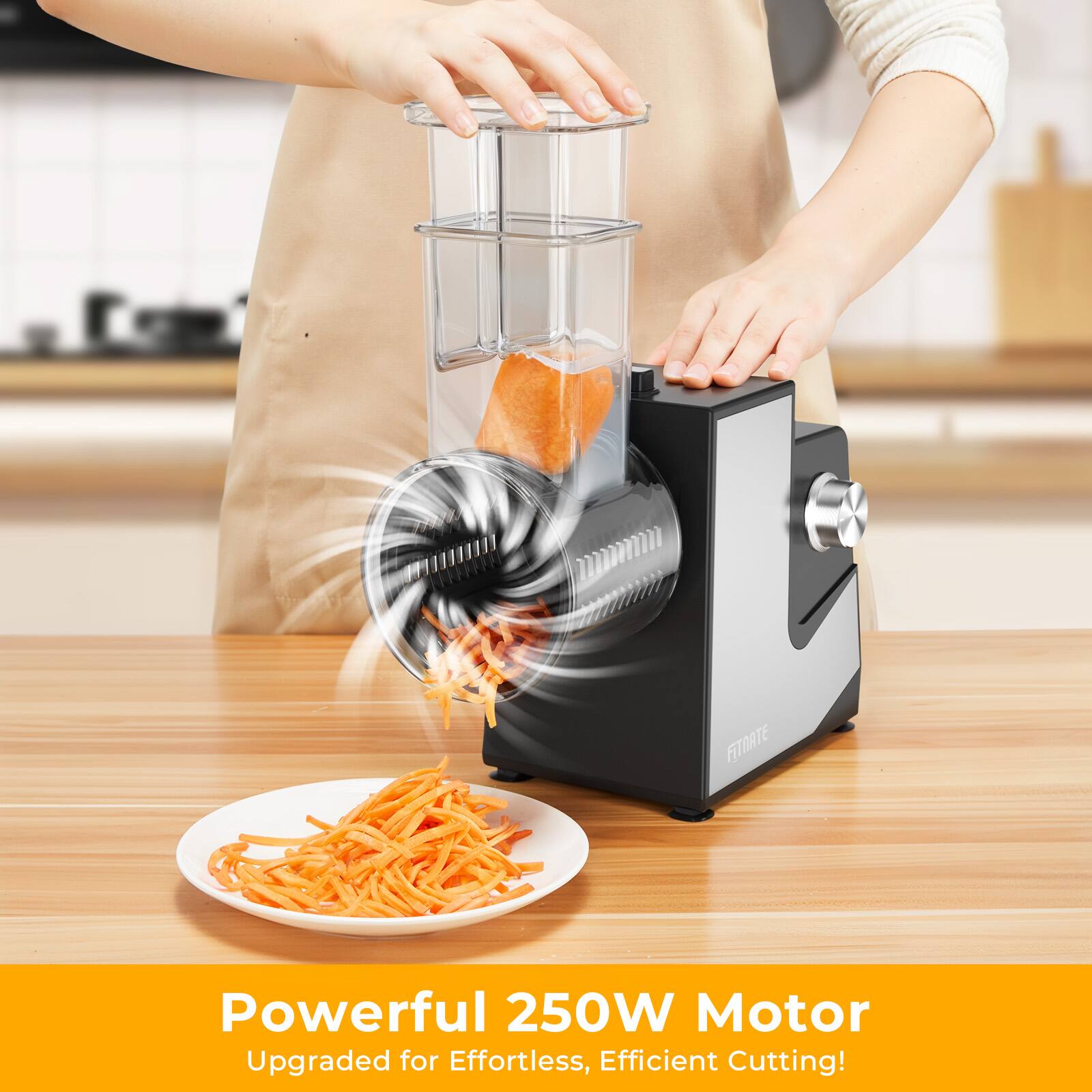 Powerful 250W Motor
Upgraded for Effortless, Efficient Cutting!