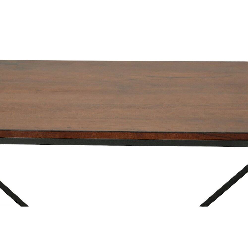 Back. Carolina Chair & Table - Aileen 42" Wide 30" High Bar and Side Table - Chestnut/Black - Chestnut, Black.